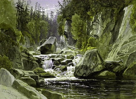 On the Ausable by James David Smillie - Hand-Painted Oil Painting Reproduction