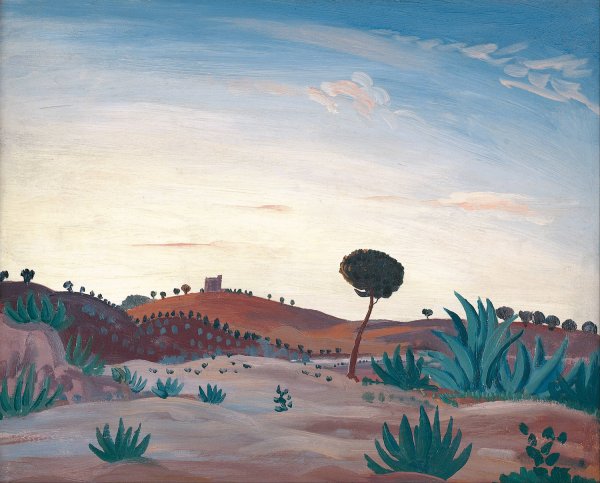 Main Product Photo of Spanish Landscape  Painting by James Dickson Innes