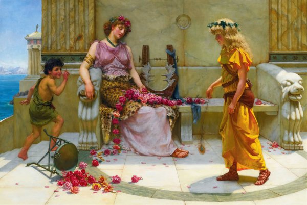 A Playful Parry  by James Doyle Penrose - Hand-Painted Oil Painting Reproduction