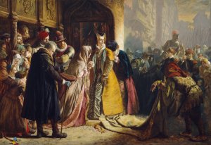 The Return of Mary Queen of Scots to Edinburgh by James Drummond Oil Painting