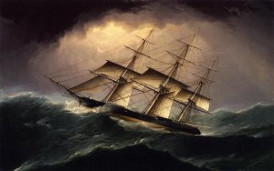 Clipper in a Heavy Sea