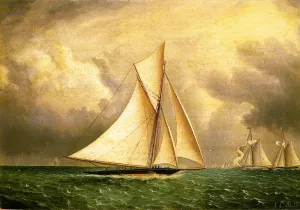 The Approaching Storm by James E Buttersworth - Oil Painting Reproduction
