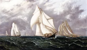 The Yacht Race by James E Buttersworth - Oil Painting Reproduction
