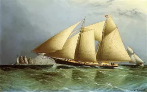 Vesta off the Needles painting by James E Buttersworth