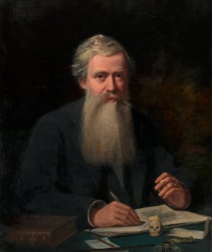 Portrait of Elliot Coues by James Edward Barclay Oil Painting