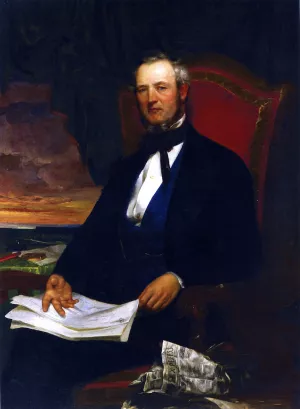 Henry Wells by James Edward Freeman - Oil Painting Reproduction