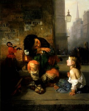 The Savoyard Boy in London by James Edward Freeman Oil Painting