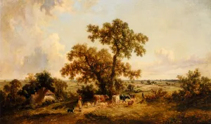 The Young Herdsman by James Edwin Meadows - Oil Painting Reproduction