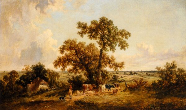 Main Product Photo of The Young Herdsman Painting by James Edwin Meadows