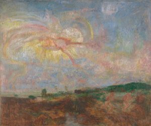 Adam and Eve Expelled from Paradise by James Ensor Oil Painting