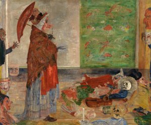 Astonishment of the Mask Wouse by James Ensor Oil Painting