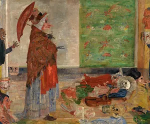 Astonishment of the Mask Wouse by James Ensor Oil Painting