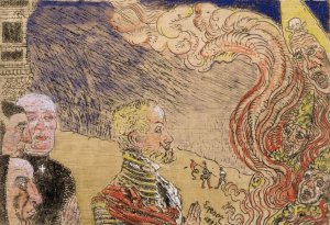 Auto-da-fe by James Ensor Oil Painting