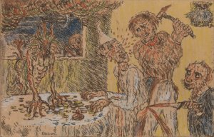 Avarice by James Ensor Oil Painting