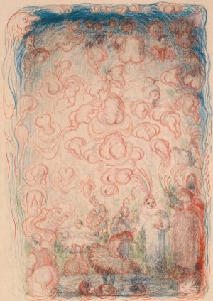 Ballet Scene by James Ensor Oil Painting