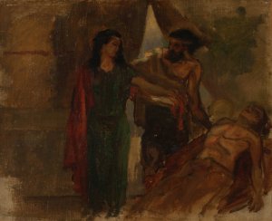Biblical Scene by James Ensor Oil Painting