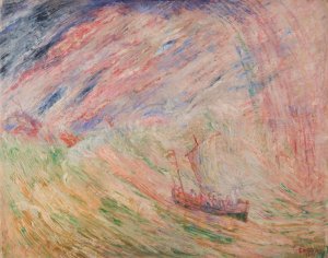 Christ Calming the Water by James Ensor Oil Painting