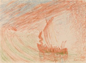 Christ Calms the Storm by James Ensor Oil Painting