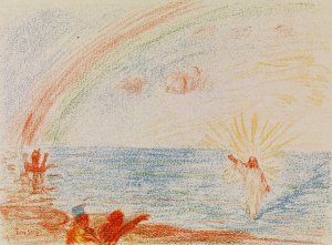 Christ Walks Upon the Waves by James Ensor Oil Painting