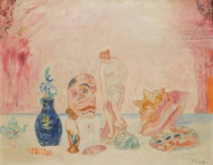 Coquilles Et Statuettes by James Ensor Oil Painting