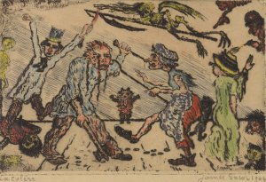 De gramschap by James Ensor Oil Painting