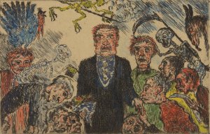 De hoogmoed by James Ensor Oil Painting