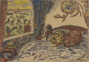 De luiheid by James Ensor Oil Painting