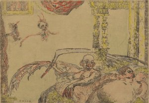 De ontucht by James Ensor Oil Painting