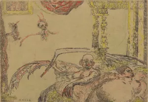 De ontucht by James Ensor Oil Painting