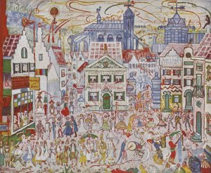 Decor by James Ensor Oil Painting