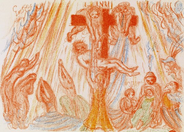 Descent from the Cross  by James Ensor - Hand-Painted Oil Painting Reproduction