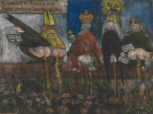 Doctrinal Nourishment by James Ensor Oil Painting