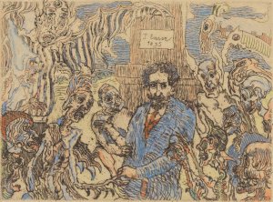 Duivels die mij sarren by James Ensor Oil Painting