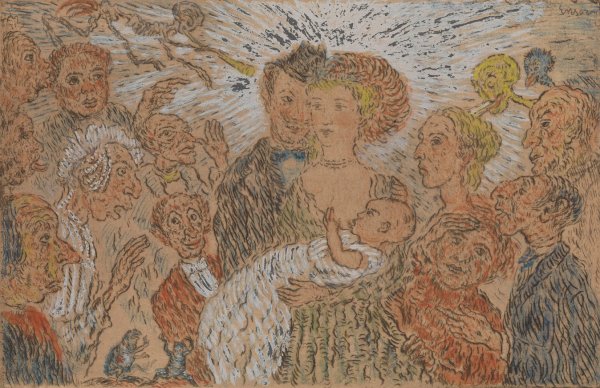 Envy  by James Ensor - Hand-Painted Oil Painting Reproduction