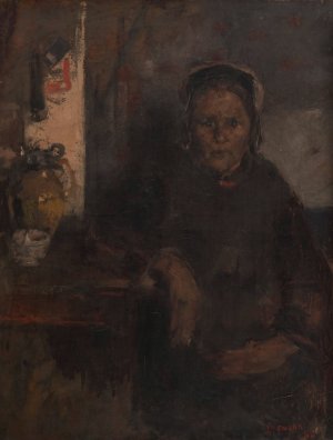 Fisherwoman by James Ensor Oil Painting