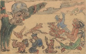Het spook by James Ensor Oil Painting
