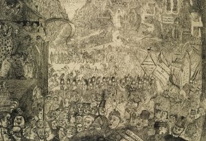 L'entree Du Christ a Bruxelles by James Ensor Oil Painting