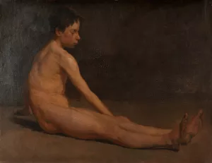 Naked boy by James Ensor Oil Painting