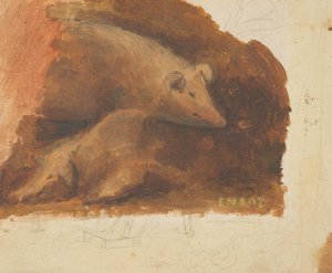 Pigs by James Ensor Oil Painting