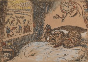 Sloth by James Ensor Oil Painting