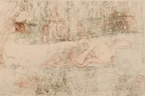 Streaming Water by James Ensor Oil Painting