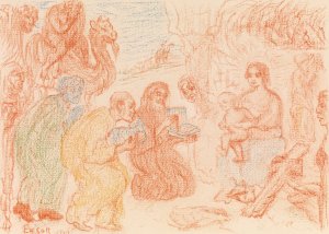 The Adoration of the Magi by James Ensor Oil Painting