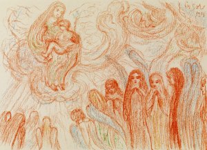 The Angels Worship Mary by James Ensor Oil Painting