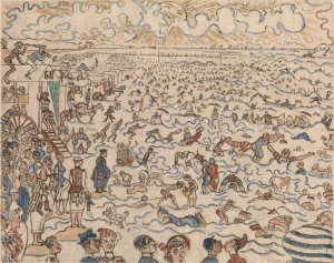 The Baths at Ostende by James Ensor Oil Painting