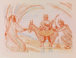 The Flight into Egypt by James Ensor Oil Painting