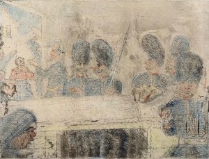 The Gendarmes by James Ensor Oil Painting
