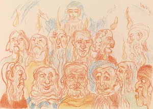 The Holy Ghost Enlightens the Apostles by James Ensor Oil Painting