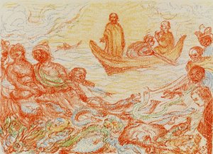 The Miraculous Draught of Fishes by James Ensor Oil Painting
