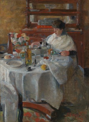 The Oyster Eater by James Ensor Oil Painting