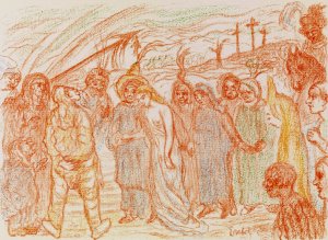 The Return of the Calvary by James Ensor Oil Painting